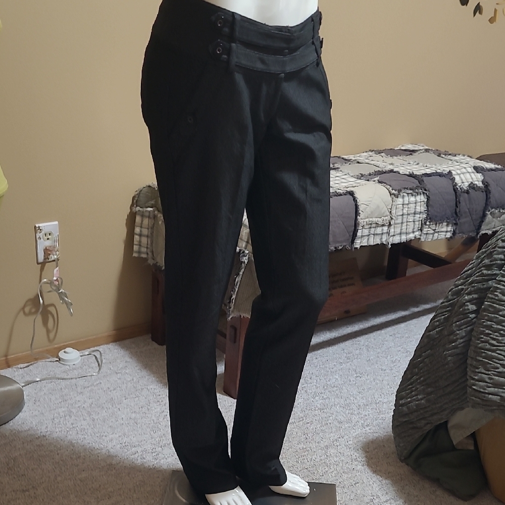 DEPT Pinstripe Trousers with Unique Waist Band Size M